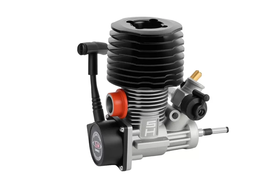 Motor de escape trasero. 21 (3,48 CC) con eje SG/arrancador de tracción/enchufe de resplandor/carro deslizante para coche 1/8 Nitro RC # P0015