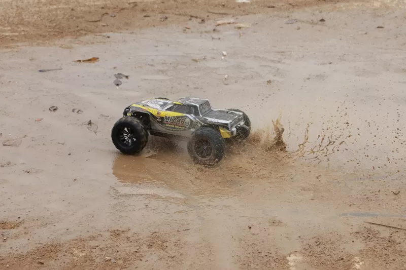 Camión RC eléctrico todoterreno 4WD a escala 10 2,4G sin escobillas de alta velocidad RTR # RH1072