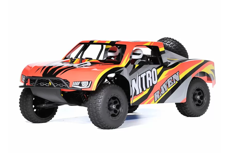 NITRO 1/10 escala 4WD todoterreno Nitro campo corto camión 2,4 Motor de alta velocidad # RH1009
