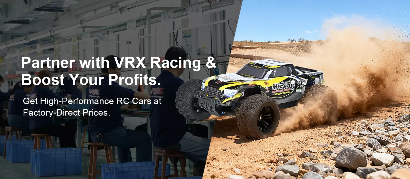 Página de aterrizaje de publicidad VRX