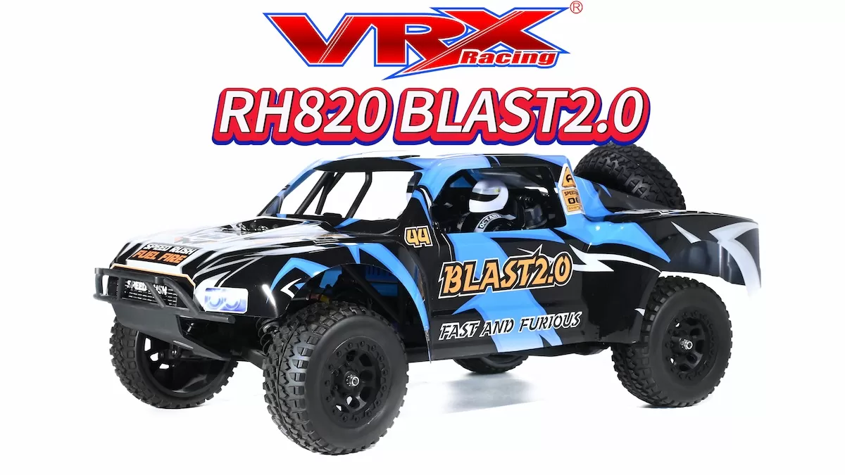 RH820 BLAST 2,0 Unboxing: Un profundo buceo en el camión de campo corto sin escobillas 4WD de escala 1/8 de VRX Racing