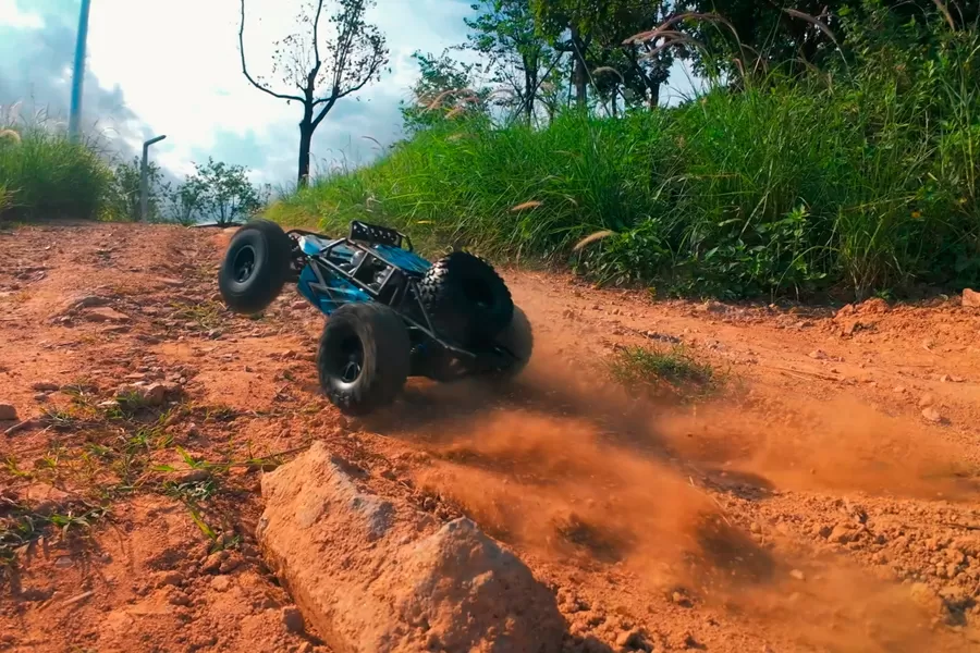 Buggy de arena eléctrico todoterreno 4WD a escala 10 2,4G sin escobillas de alta velocidad RTR # RH1062