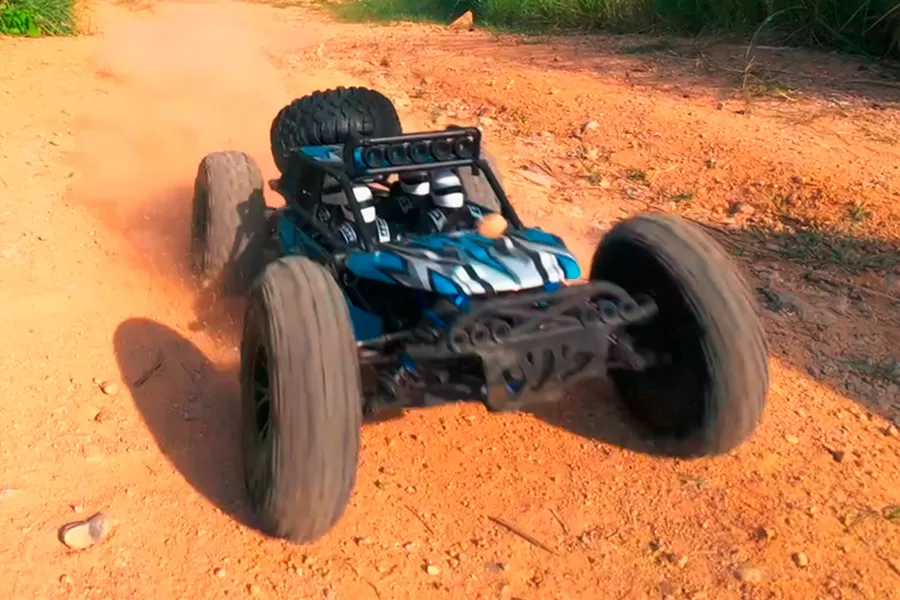 Buggy de arena eléctrico todoterreno 4WD a escala 10 2,4G sin escobillas de alta velocidad RTR # RH1062