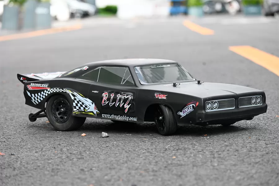 Coche eléctrico de arrastre RC 2WD a escala 10 2,4G sin escobillas de alta velocidad RTR # RH2016