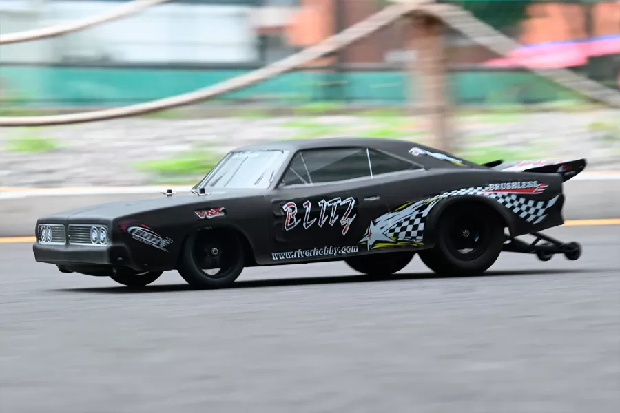 Coche eléctrico de arrastre RC 2WD a escala 10 2,4G sin escobillas de alta velocidad RTR # RH2016