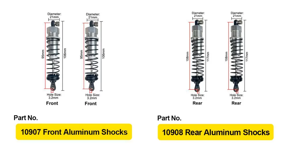 Aluminum Shock Absorbers Aluminum Shock Absorbers